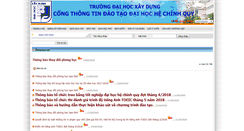 Desktop Screenshot of daotao.nuce.edu.vn