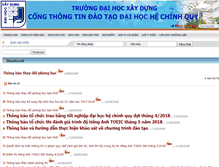 Tablet Screenshot of daotao.nuce.edu.vn